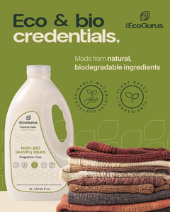 Eco-Friendly Laundry Liquid Detergent Non Bio 28 washes 2L
