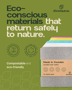 Original Made in Sweden Swedish Dish Cloths by The EcoGurus