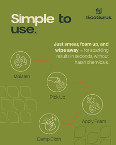 The EcoGurus Natural All-purpose Cleaner - Cleaning Paste -  Safe for kids and pets